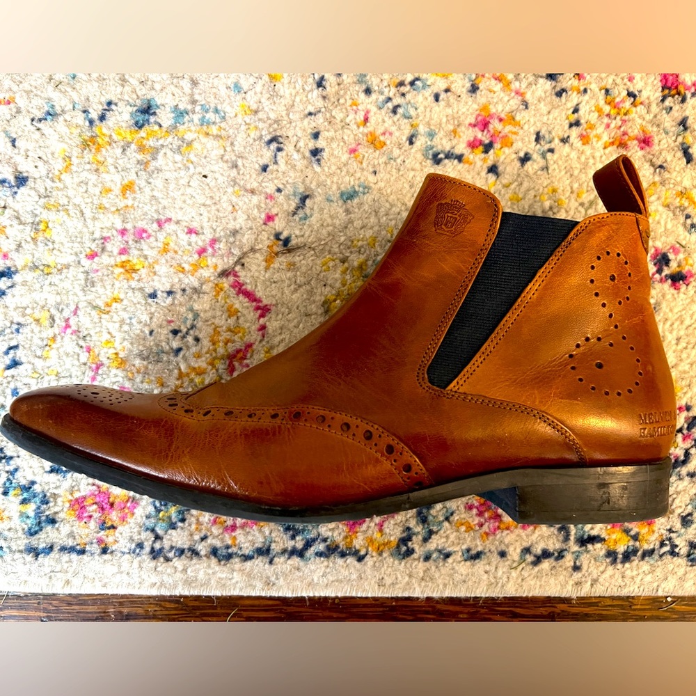 Men Melvin & Hamilton Brown Leather Boots